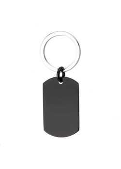 Czarny brelok do personalizacji z dowolnym grawerem na prezent ze sklepu manoki.pl w kategorii Bransolety - zdjęcie 183839503