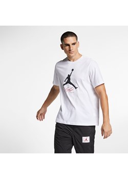T-shirt męski Jordan Jumpman Flight - Biel ze sklepu Nike poland w kategorii T-shirty męskie - zdjęcie 183840474