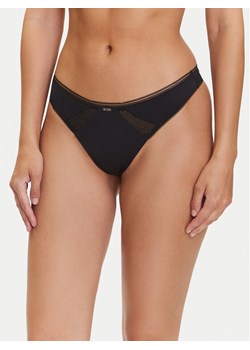 BOSS Stringi Pure 50545055 Czarny ze sklepu MODIVO w kategorii Majtki damskie - zdjęcie 183840811