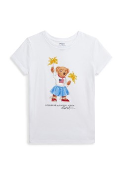 Polo Ralph Lauren T-Shirt 313942856001 Biały Regular Fit ze sklepu MODIVO w kategorii Bluzki dziewczęce - zdjęcie 183840871