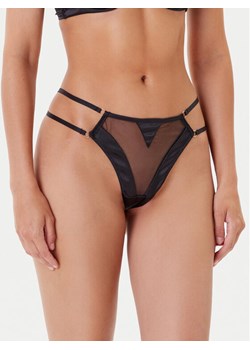 Hunkemöller Stringi Vienna 301822 Czarny ze sklepu MODIVO w kategorii Majtki damskie - zdjęcie 183840903