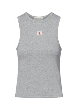 Calvin Klein Jeans Top damski Kobiety Bawełna jasny szary marmurkowy ze sklepu vangraaf w kategorii Bluzki damskie - zdjęcie 183845423