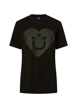 HUGO BLUE Koszulka męska - Vintage Tee_B_5 Mężczyźni Bawełna czarny nadruk ze sklepu vangraaf w kategorii T-shirty męskie - zdjęcie 183845424