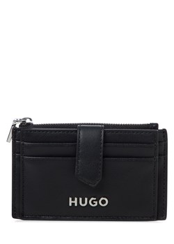 HUGO Damskie etui na karty - Mel Kobiety Sztuczna skóra czarny jednolity ze sklepu vangraaf w kategorii Portfele damskie - zdjęcie 183845444