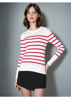 Sinsay - Sweter w paski - czerwony ze sklepu Sinsay w kategorii Swetry damskie - zdjęcie 183848574