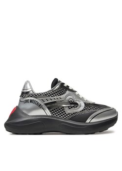 Sneakersy LOVE MOSCHINO JA15406G0LIQC00B Srebrny ze sklepu eobuwie.pl w kategorii Buty sportowe damskie - zdjęcie 183848822