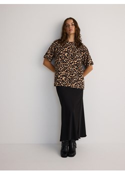 Reserved - Bawełniany t-shirt oversize - wielobarwny ze sklepu Reserved w kategorii Bluzki damskie - zdjęcie 183849214