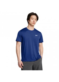 Męska koszulka do biegania Under Armour UA Launch Shortsleeve - niebieska ze sklepu Sportstylestory.com w kategorii T-shirty męskie - zdjęcie 183849552
