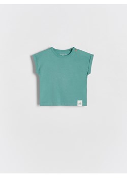 Reserved - T-shirt oversize - morski ze sklepu Reserved w kategorii Koszulki niemowlęce - zdjęcie 183850343