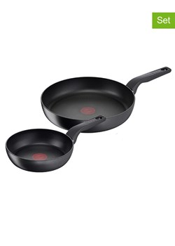 Tefal Patelnie (2 szt.) &quot;Hard Titanium Pro&quot; w kolorze czarnym ze sklepu Limango Polska w kategorii Garnki - zdjęcie 183851024