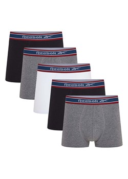 Reebok Bokserki (5 par) &quot;Baird&quot; w kolorze szarym, czarnym i białym ze sklepu Limango Polska w kategorii Majtki męskie - zdjęcie 183851172