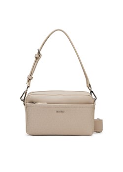 Torebka Calvin Klein Ck Must Aop Double Straps Camera LV04F3080G Beżowy ze sklepu eobuwie.pl w kategorii Listonoszki - zdjęcie 183851420