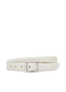 Pasek Damski Calvin Klein Classic Square Buckle Belt 20Mm LV04F7036G Biały ze sklepu eobuwie.pl w kategorii Paski damskie - zdjęcie 183851441