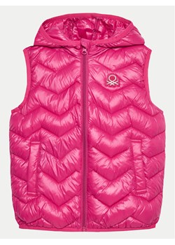 United Colors Of Benetton Kamizelka 21INGJ00H Różowy Regular Fit ze sklepu MODIVO w kategorii Kamizelki dziewczęce - zdjęcie 183851650