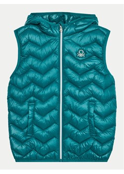 United Colors Of Benetton Kamizelka 21INCJ00Q Zielony Regular Fit ze sklepu MODIVO w kategorii Kamizelki chłopięce - zdjęcie 183851733