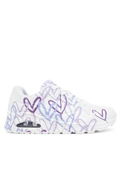 Skechers Sneakersy Skechers x Jgoldcrown Uno-Spread The Love 155507/WLPR Biały ze sklepu MODIVO w kategorii Buty sportowe damskie - zdjęcie 183851734
