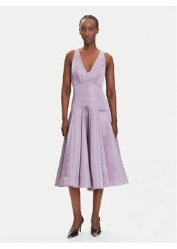 PINKO Sukienka koktajlowa Smergo 104912 A2DL Fioletowy Regular Fit ze sklepu MODIVO w kategorii Sukienki - zdjęcie 183851830