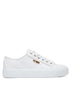 Guess Sneakersy FLTJLV FAL12 Biały ze sklepu MODIVO w kategorii Buty sportowe damskie - zdjęcie 183851894