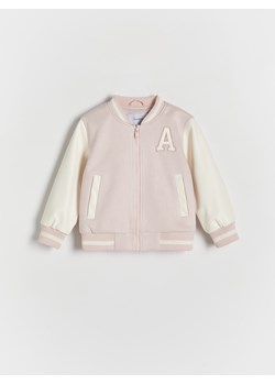 Reserved - Kurtka bomber z aplikacją - pastelowy róż ze sklepu Reserved w kategorii Kurtki dziewczęce - zdjęcie 183853973
