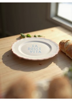 Sinsay - Talerz z napisem La Dolce Vita - zielony ze sklepu Sinsay w kategorii Talerze - zdjęcie 183855052