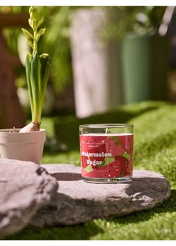 Sinsay - Świeca zapachowa Watermelon Sugar - czerwony ze sklepu Sinsay w kategorii Świece i dyfuzory - zdjęcie 183855082