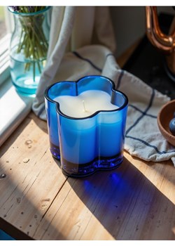Sinsay - Świeca zapachowa Cashmere Vanilla - niebieski ze sklepu Sinsay w kategorii Świece i dyfuzory - zdjęcie 183855134