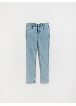 Reserved - Jeansy slim high waist - niebieski ze sklepu Reserved w kategorii Spodnie dziewczęce - zdjęcie 183855880