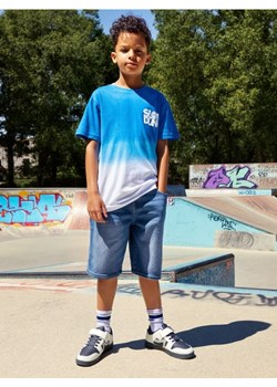 Sinsay - Bawełniana koszulka z efektem ombre - niebieski ze sklepu Sinsay w kategorii T-shirty chłopięce - zdjęcie 183856243