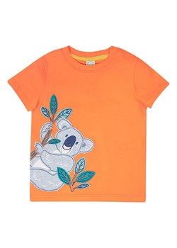 Frugi Koszulka &quot;Carsen&quot; w kolorze pomarańczowo-szarym ze sklepu Limango Polska w kategorii T-shirty chłopięce - zdjęcie 183856790