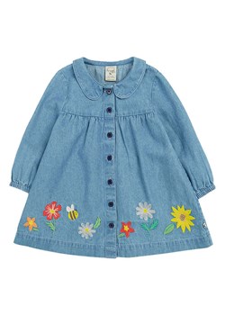 Frugi Sukienka dżinsowa &quot;Emma&quot; w kolorze niebieskim ze sklepu Limango Polska w kategorii Sukienki dziewczęce - zdjęcie 183856801