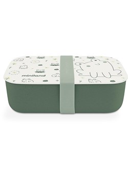 Miniland Pojemnik &quot;Naturlunch Frog&quot; w kolorze kremowo-zielonym na lunch - 400 ml ze sklepu Limango Polska w kategorii Pojemniki kuchenne - zdjęcie 183856851