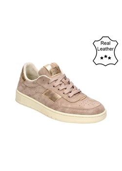 Bullboxer Skórzane sneakersy w kolorze szaroróżowym ze sklepu Limango Polska w kategorii Buty sportowe damskie - zdjęcie 183856871