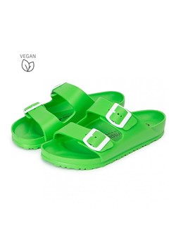 Avispas Klapki &quot;Coachella&quot; w kolorze zielonym ze sklepu Limango Polska w kategorii Klapki damskie - zdjęcie 183857381