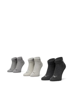 Zestaw 3 par niskich skarpet damskich Puma 90793504 r.35/38 Szary ze sklepu eobuwie.pl w kategorii Skarpetki damskie - zdjęcie 183857593