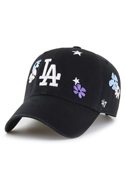 Czapka z daszkiem 47 Brand MLB Los Angeles Dodgers B-FLRAC12GWS Czarny ze sklepu eobuwie.pl w kategorii Czapki z daszkiem damskie - zdjęcie 183857664
