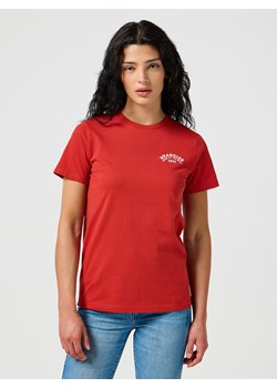 WRANGLER DAMSKA KOSZULKA WRANGLER GRAPHIC TEE KETCHUP 112356431 ze sklepu YouNeedit.pl w kategorii Bluzki damskie - zdjęcie 183859150