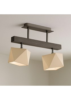 Nowoczesny plafon do salonu ASTIR z drewnianymi elementami ze sklepu Lysne w kategorii Lampy wiszące - zdjęcie 183859343