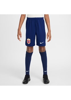 Koszulka piłkarska dla dużych dzieci Nike Dri-FIT Norwegia Stadium 2025/26 (wersja domowa) – replika - Niebieski ze sklepu Nike poland w kategorii Spodenki chłopięce - zdjęcie 183860351
