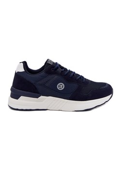 EVento Buty Sportowe Sneakersy Męskie Na Platformie Granatowe niebieskie ze sklepu ButyModne.pl w kategorii Buty sportowe męskie - zdjęcie 183860803