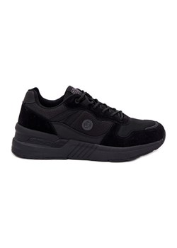 EVento Buty Sportowe Sneakersy Męskie Na Platformie Czarne ze sklepu ButyModne.pl w kategorii Buty sportowe męskie - zdjęcie 183860804
