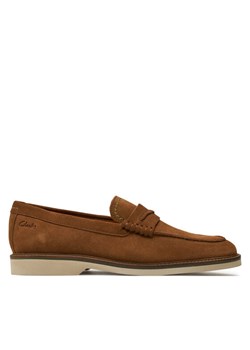 Clarks Lordsy Atticus Ltslip 26176086 Brązowy ze sklepu MODIVO w kategorii Mokasyny męskie - zdjęcie 183862742