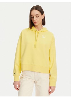 Lacoste Bluza SF2649 Żółty Relaxed Fit ze sklepu MODIVO w kategorii Bluzy damskie - zdjęcie 183862833