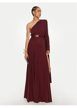 Elisabetta Franchi Sukienka wieczorowa AB-686-46E2 Bordowy Regular Fit ze sklepu MODIVO w kategorii Sukienki - zdjęcie 183862893