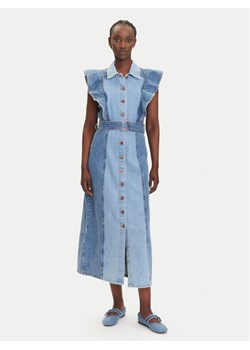 YAS Sukienka jeansowa Cawi 26037659 Niebieski Regular Fit ze sklepu MODIVO w kategorii Sukienki - zdjęcie 183862962