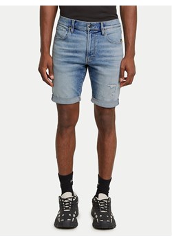 G-Star Raw Szorty jeansowe 3301 D10481-D760 Niebieski Slim Fit ze sklepu MODIVO w kategorii Spodenki męskie - zdjęcie 183863022