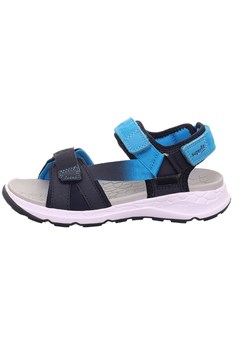 superfit Sandały &quot;Criss cross&quot; w kolorze granatowo-błękitnym ze sklepu Limango Polska w kategorii Sandały dziecięce - zdjęcie 183865340