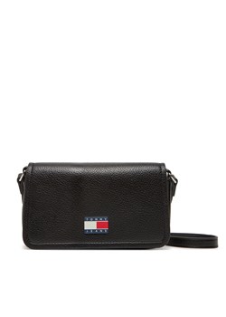 Torebka Tommy Jeans Tjw Must Flap Crossover AW0AW17553 Czarny ze sklepu eobuwie.pl w kategorii Listonoszki - zdjęcie 183865753