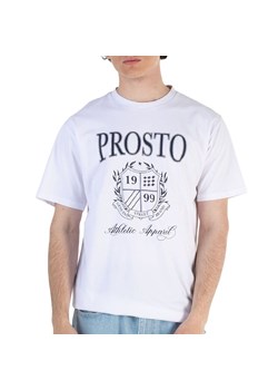 Koszulka męska Prosto Plurt KL251MTEE1271 - biała ze sklepu streetstyle24.pl w kategorii T-shirty męskie - zdjęcie 183866520