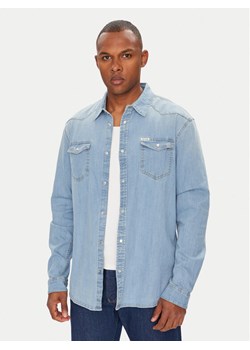 Guess Koszula jeansowa M4GH02 D3PF5 Niebieski Slim Fit ze sklepu MODIVO w kategorii Koszule męskie - zdjęcie 183867243