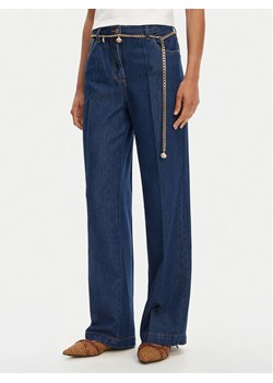 Please Jeansy P3HUDINCBB Granatowy Wide Leg ze sklepu MODIVO w kategorii Jeansy damskie - zdjęcie 183867290